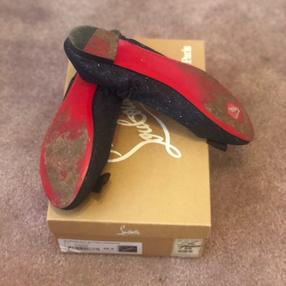 Christian louboutian flat glitter lumminor - Picture 7 of 8